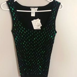 Spanner Ladies Sequence Tank Top NWT Size Medium Stretches Material